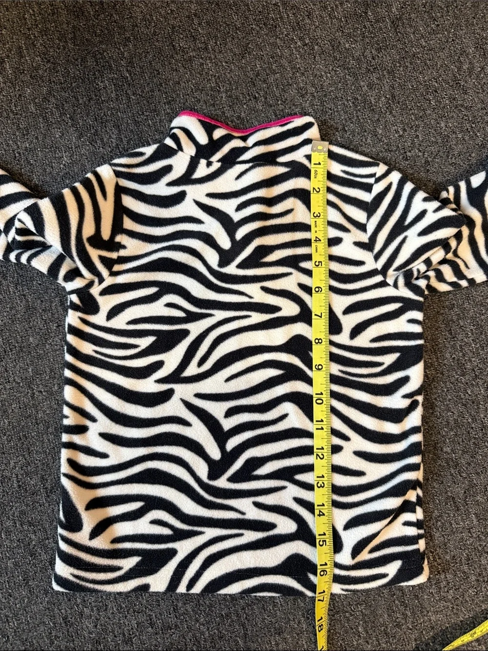 Carters zebra print fleece size 5